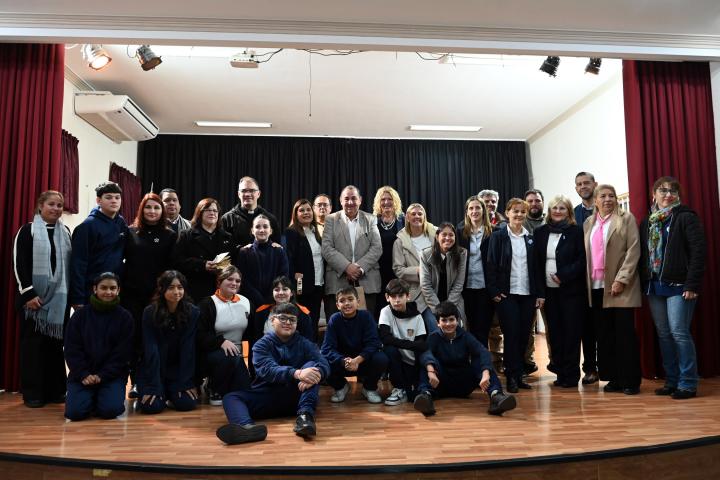Poletti participó de la presentación del proyecto Caminos Escolares