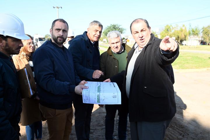 Poletti recorrió una obra clave para el norte de Santa Fe