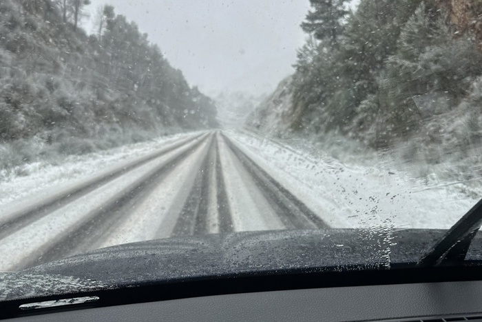 El frío extremo y la nieve ya llegaron al sudoeste bonaerense