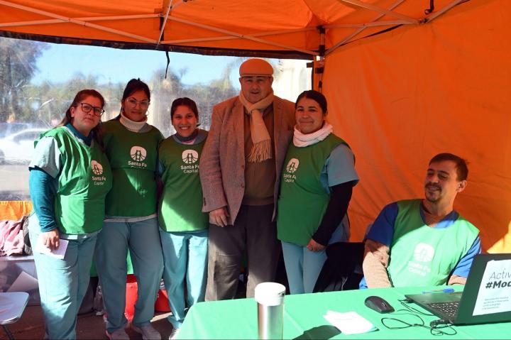 Exitoso operativo itinerante de vacunación en Santa Fe