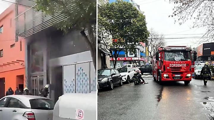 Incendio y humo en el canal de streaming de Fantino