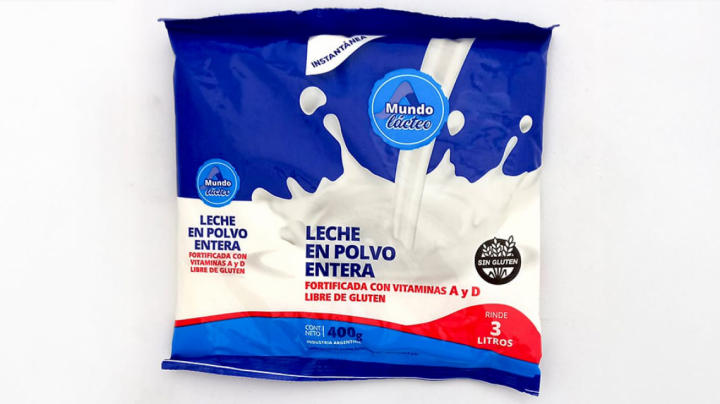 Alerta alimentaria para un producto de la marca Mundo Lácteo