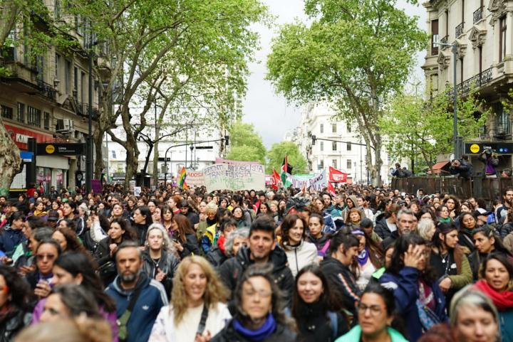 Masiva marcha por el triple crimen narco