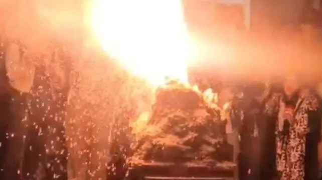 Simularon la explosión de un volcán en una escuela: 10 heridos