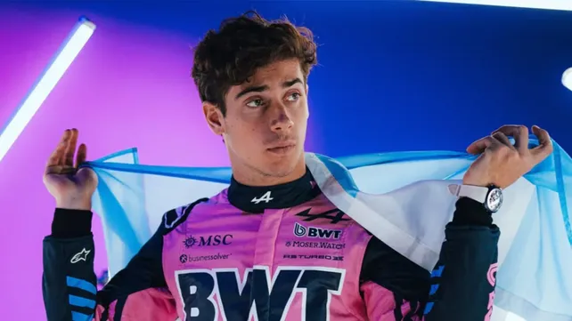 Franco Colapinto manejará un Lotus E20 en la exhibición por las calles de Buenos Aires.