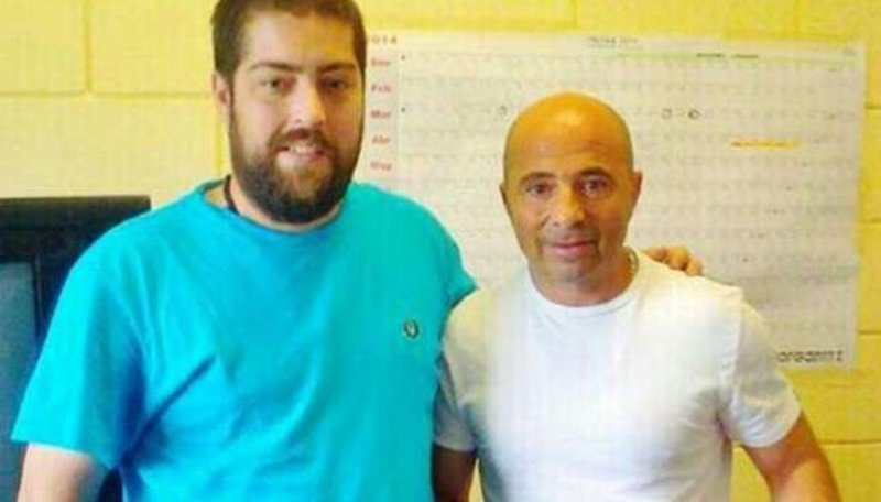 Sampaoli visitó al “Pato” Fontanet en la cárcel de Ezeiza