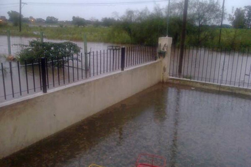 La localidad de Ramona se encuentra bajo agua