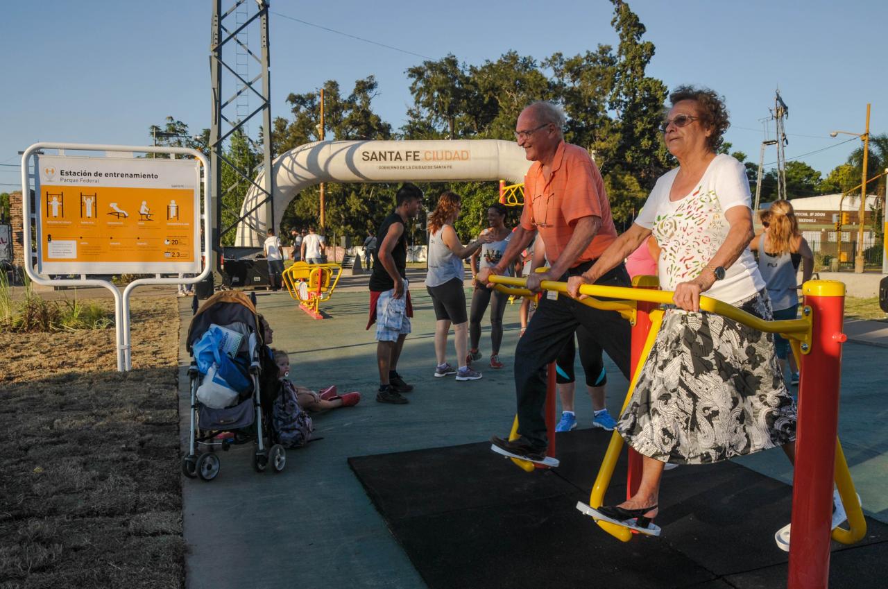 El Parque Federal tiene una estación para entrenar