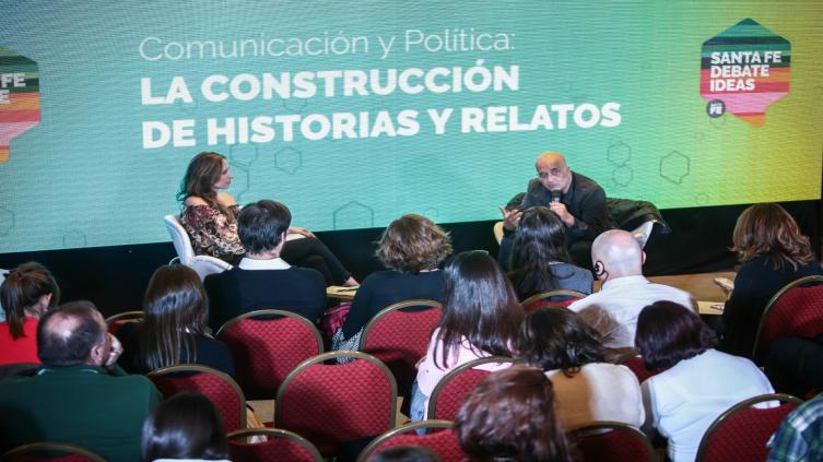 Christian Salmon disertó en Santa Fe