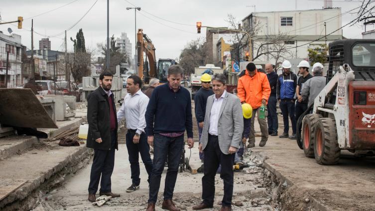 Avanzan las obras para mejorar los sistemas de escurrimiento pluvial