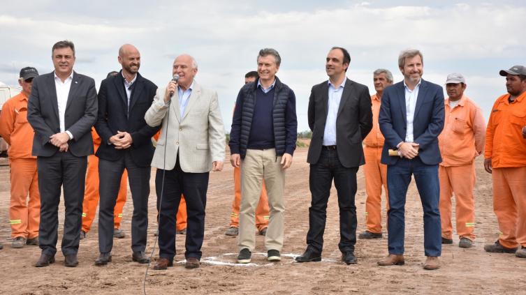 Macri recorrió las obras de la Ruta Nacional 34 en Rafaela