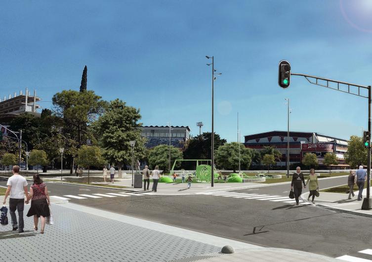 Proyectan renovar la zona de la rotonda del Club Unión