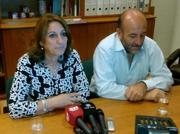 Fein y el secretario de Salud municipal