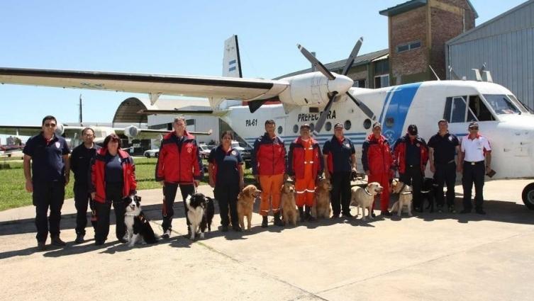 Los perros santafesinos que hallaron el cuerpo en el río Chubut