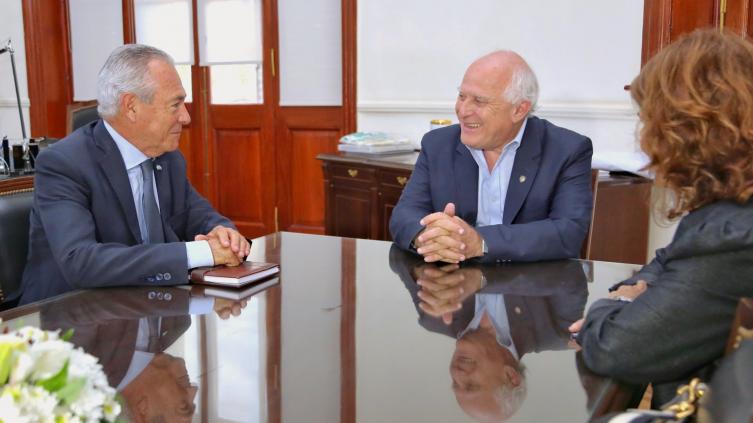Lifschitz y Barletta se reunieron en Casa de Gobierno