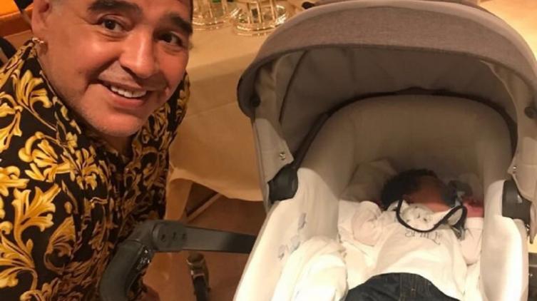 Diego conoció al hijo de Diego Jr: Diego Matías