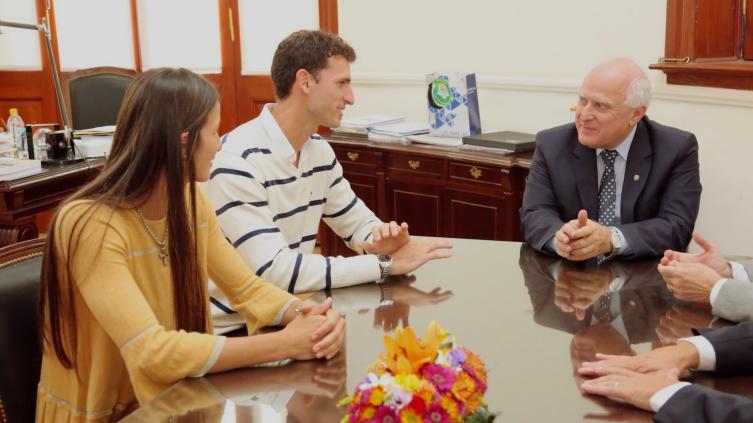 El gobernador recibió a Germán Chiaraviglio