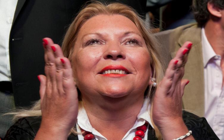 El mensaje de Carrió desde una capilla