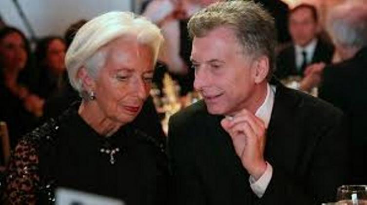 Macri, en una cena de gala con Christine Lagarde